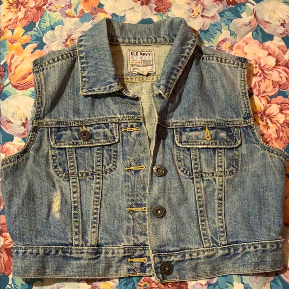 Jean jacket vest